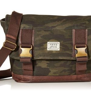 Frye and co camo messenger bag